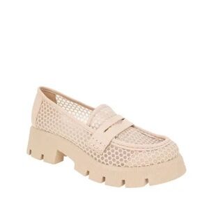 BCBG Rama Platform Penny Loafer - Frappe-Beige size 8- like New condition